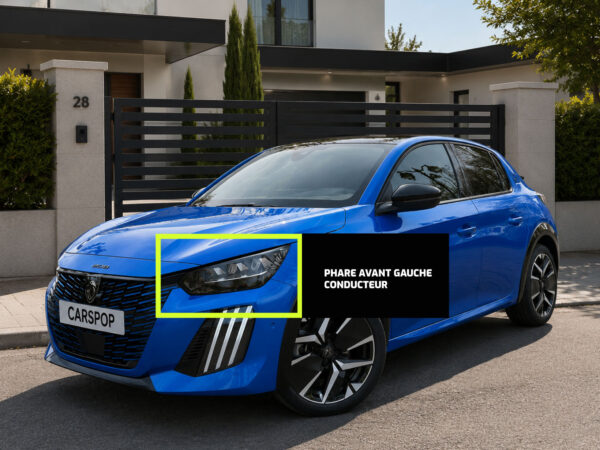 Phare avant gauche pour Peugeot 208 II