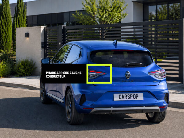 Feu arrière intérieur gauche pour Renault Clio 5 phase 1 (2019-2023) - Finition Iconic - Sur Hayon - Neuf adaptable